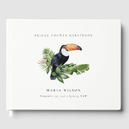 Tropisch regenwoud Toekan Fauna Bruiloftsshower Gastenboek