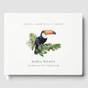 Tropisch regenwoud Toekan Fauna Bruiloftsshower Gastenboek