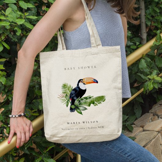 Tropisch regenwoud Toucan-Baby shower Tote Bag