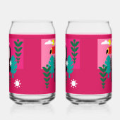 Tropisch regenwoud Toucan Blikvorm Glas (Rechts)