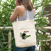 Tropisch regenwoud Toucan Costa Rica Wedding Tote Bag