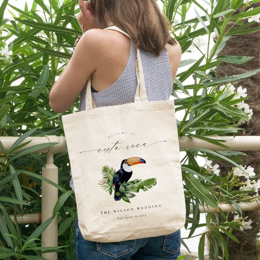 Tropisch regenwoud Toucan Costa Rica Wedding Tote Bag