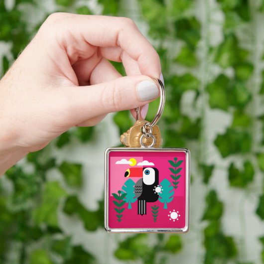 Tropisch regenwoud Toucan Sleutelhanger (Hand)