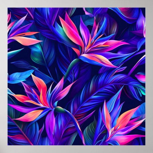 tropisch regenwoud van middernacht poster (Voorkant)