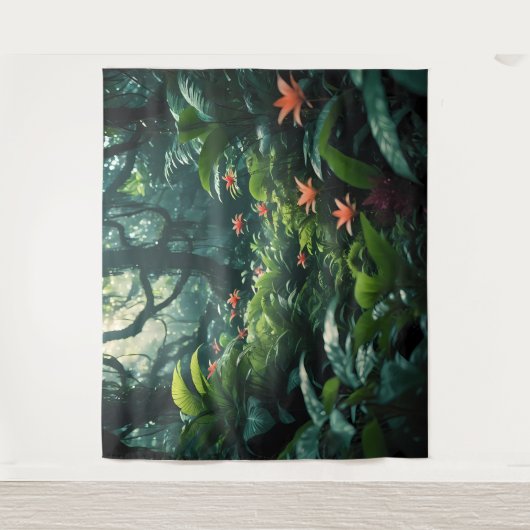 Tropisch regenwoud wandkleed (Voorkant)