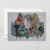 Tropisch regenwoud Wildlife Collage Briefkaart (Voorkant / Achterkant)
