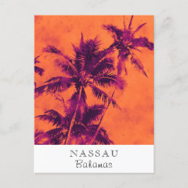 *~* Tropisch. Reizen AP25 aanpassen Palm Leaf Briefkaart