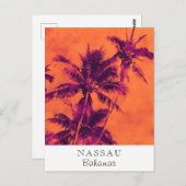 *~* Tropisch. Reizen AP25 aanpassen Palm Leaf Briefkaart (Voorkant / Achterkant)