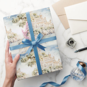 Tropisch Resort Oceaankust Cadeaupapier