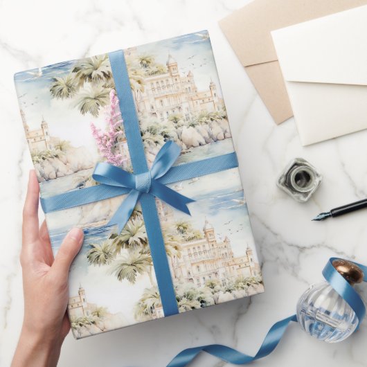 Tropisch Resort Oceaankust Cadeaupapier (Geschenken)