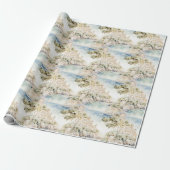 Tropisch Resort Oceaankust Cadeaupapier (Uitgerold)