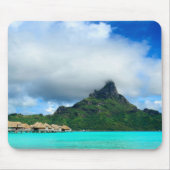 Tropisch resort op Bora Bora mousepad Muismat (Voorkant)
