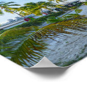 Tropisch restaurant op de Bahama's Poster (Hoek)