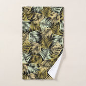 Tropisch Retro Nachtpatroon #1 #palms #decor #art Bad Handdoek (Handdoek)