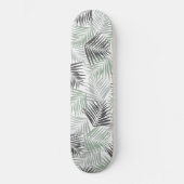 Tropisch retro patroon #5 #palms #decor #art persoonlijk skateboard (Voorkant)