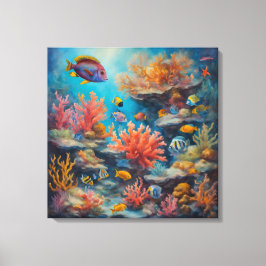 Tropisch rif - Canvas Art Print