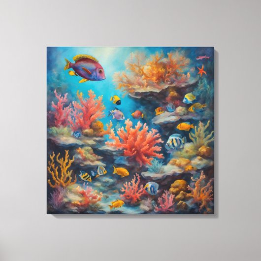 Tropisch rif - Canvas Art Print (Voorkant)