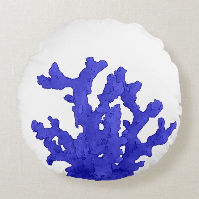 Tropisch rif rond kussen (Voorkant)