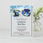 Tropisch rifeiland vis strand vrijgezellenfeest kaart (Staand voorkant)