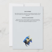 Tropisch rifeiland vis strand vrijgezellenfeest kaart (Achterkant)