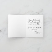 Tropisch Rode Flamboyante Flowers Birthday Kaart (Binnen)