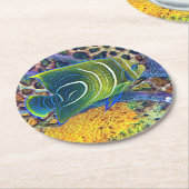 tropisch ronde kartonnen onderzetter (Gebogen)