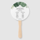 Tropisch rondtrekprogramma van Monstera Handwaaier (Achterkant)