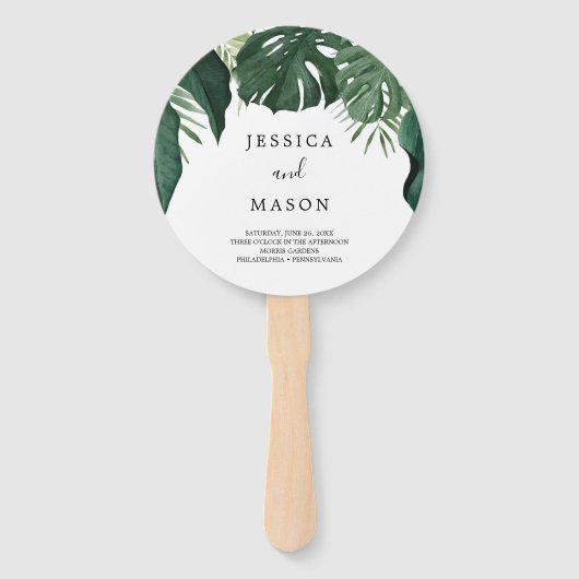 Tropisch rondtrekprogramma van Monstera Handwaaier (Voorkant)