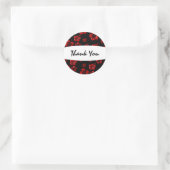 Tropisch Rood Elegant Hibiscus Floral Sticker (Tas)
