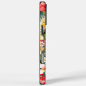 Tropisch rood gele hibiscus bloemen monogram Case-Mate iPhone case (Achterkant / Rechts)