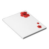Tropisch rood Hibiscus bloemenNotitieblok Notitieblok (Schuin)