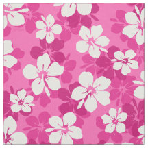 Tropisch rood Violet White Hibiscus Flower Pattern