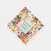 Tropisch Rood Wit Geel Hibiscus Bloemen Servet (Hoek)