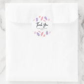 Tropisch Roos Witte Realtor Ronde Sticker (Tas)