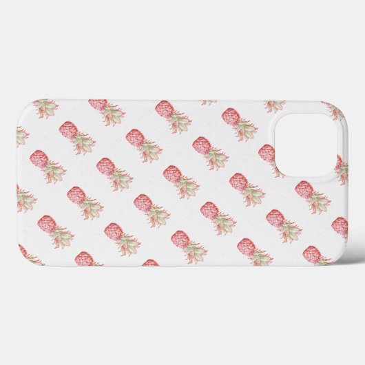 Tropisch | Roze ananas Case-Mate iPhone Case (Achterkant (horizontaal))