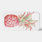 Tropisch | Roze ananas Case-Mate iPhone Case (Achterkant (horizontaal))