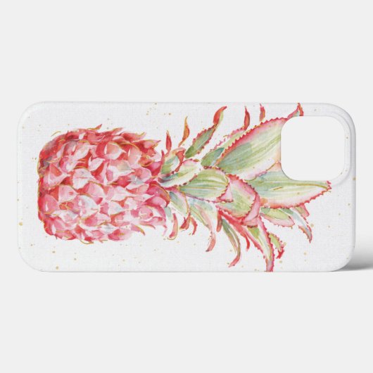 Tropisch | Roze ananas Case-Mate iPhone Case (Achterkant (horizontaal))