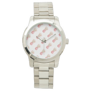 Tropisch   Roze ananas Horloge