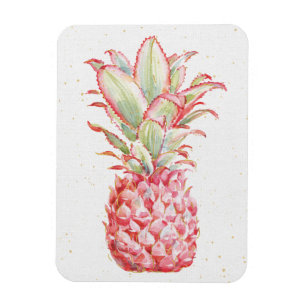 Tropisch   Roze ananas Magneet