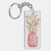 Tropisch | Roze ananas Sleutelhanger (Voorkant Links)