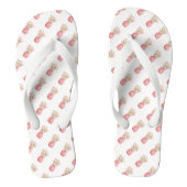 Tropisch | Roze ananas Teenslippers (Voetbed)