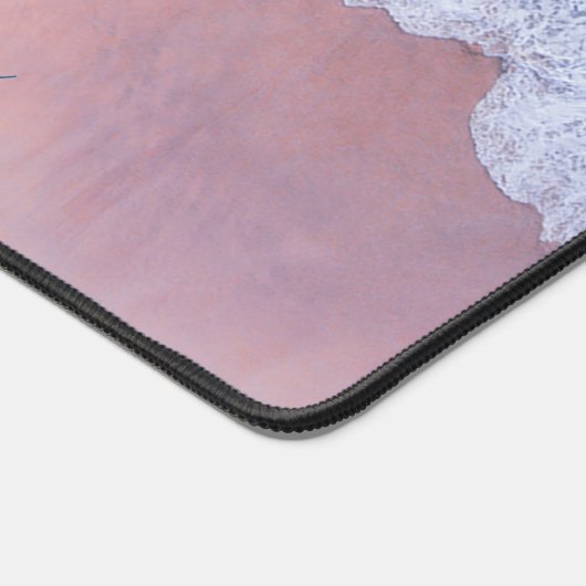 Tropisch roze bek Bermuda Vacatie Bureaumat (Hoek)