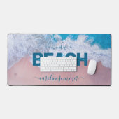 Tropisch roze bek Bermuda Vacatie Bureaumat (Keyboard & Muis)