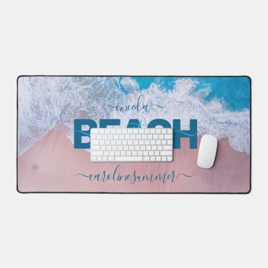 Tropisch roze bek Bermuda Vacatie Bureaumat (Keyboard & Muis)