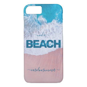 Tropisch roze bek Bermuda Vacatie iPhone 8/7 Hoesje