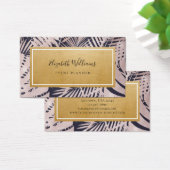 Tropisch Roze Blauw Event Planner Visitekaartje (Bureau)