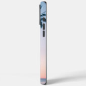 Tropisch roze blauwe palmboom - zonsonderstel aang Case-Mate iPhone case (Achterkant / Links)