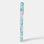 Tropisch roze blauwgroen waterverf monster laat bl Case-Mate iPhone case (Achterkant / Rechts)