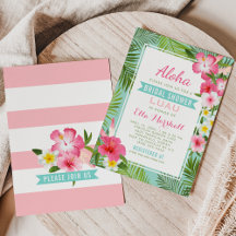 Tropisch Roze Bloemen Bruiloft Vrijgezellenfeest L