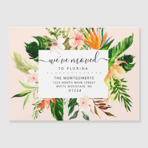 Tropisch Roze Bloemen Greenery Florida Verhuizen